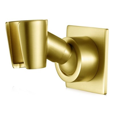 Shower Head Holder Solid Brass 360Â° Adjustable Bracket - Drill Free Installa...