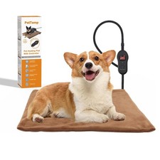 Medium 20x16" Pet Heating Pad 5 Temperature Timer Waterproof Chew