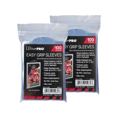 Ultra PRO 200 x Easy Grip Sleeves Ultra Clear Pull Tab Sleeves Standard Size