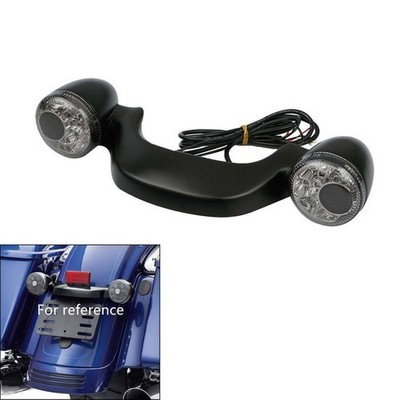 Schwarz LED Blinker Indicator Hinten Lamp Für Harley Road Street Glide 2010 G1U5