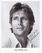 John Phillip Law - known. from "Barbarella" - original signed large photo