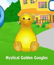 Webkinz Classic Mystical Golden Googles Virtual Adoption Code Only PROMO PET