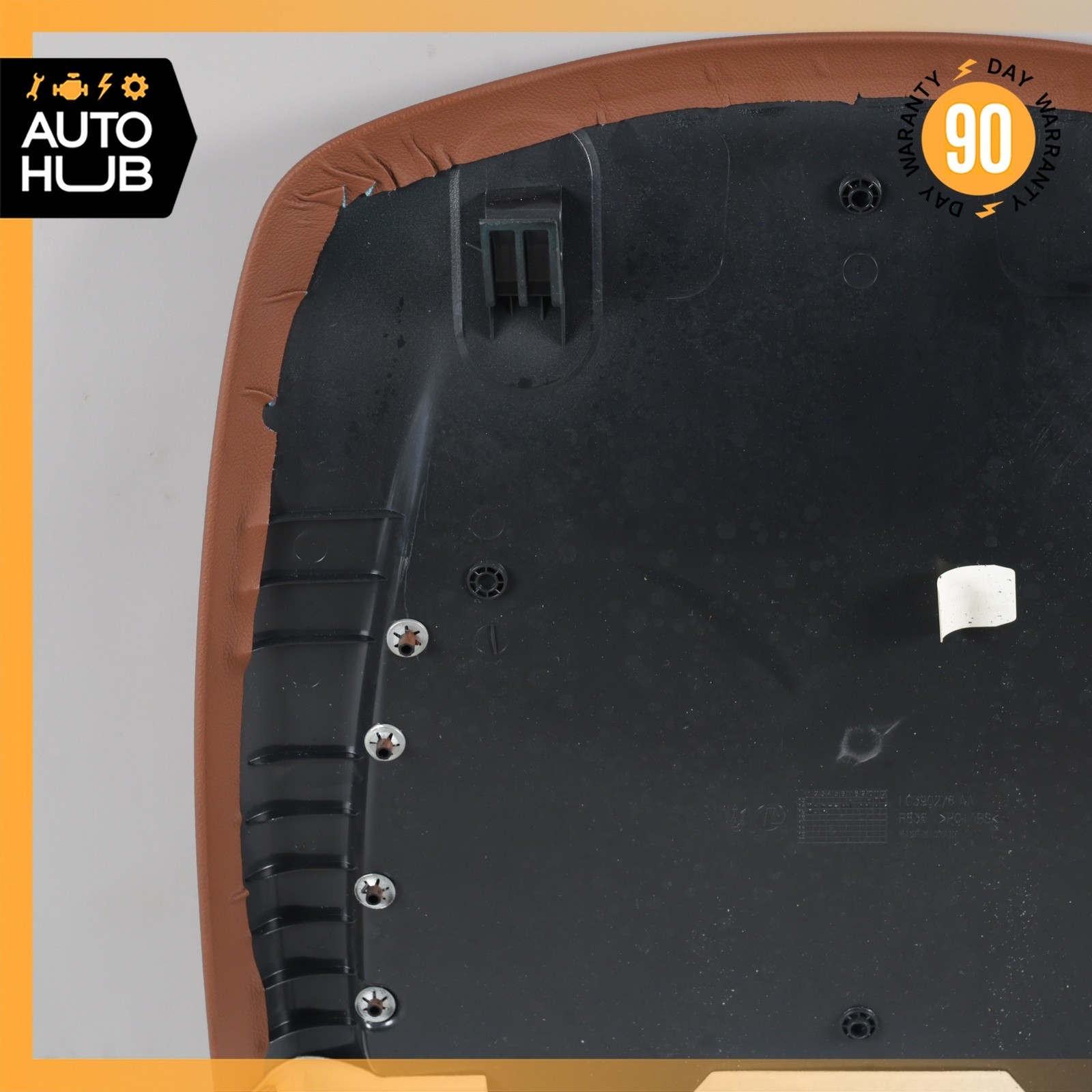 14-17 Maserati Ghibli M157 Front Left Driver Side Seat Back Cover Brown OEM 68k