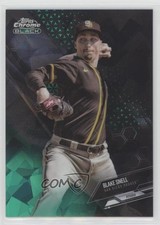 2021 Topps Chrome Black Green Atomic Refractor 3/99 Blake Snell #27 0rk6