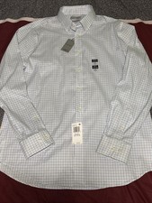 NEW MEN'S LAUREN RALPH LAUREN ULTRA FLEX SLIM FIT DRESS SHIRT 16 1/2 34/35 Large