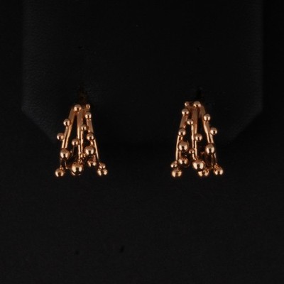 Mads Ziegler Ohrringe Gold. Kreolen. Blasen. 585. 14 Karat. NEU! 1510166