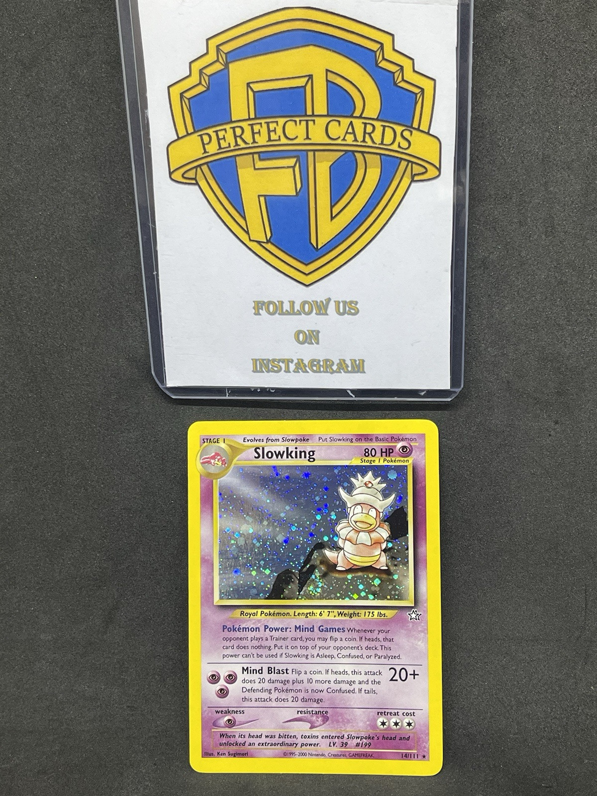 POKÉMON NEO GENESIS UNLIMITED SLOWKING HOLO 14/111 NM ENG