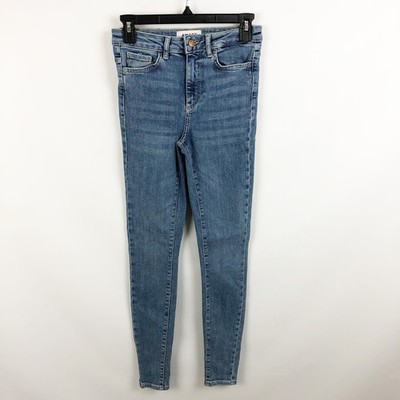 Aware Vero Moda Womens SOPHIA Jeans XS US 2-4 Blue High rise Skinny Fit NWT