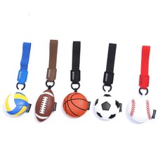 Baseball Soccer Basketball Volleyball Leather Keychain Women's Bag Pendant Gift