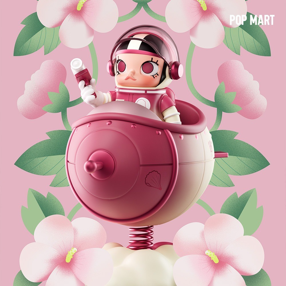 POP MART Genuine Mega Space Molly 100% Blooming Korea Exclusive