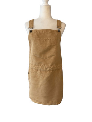 ROXY faux suede overall jumper in camel - M