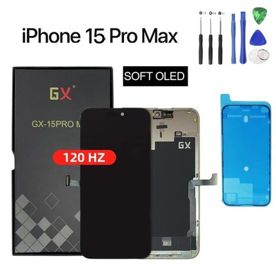 iPhone 15 Pro Max High Quality GX Soft OLED 120Hz Ersatz Panel NEU