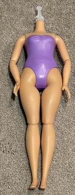 Mattel Barbie Doll Articulated Curvy Body Only Olive Skin Tone For OOAK 2025 NEW