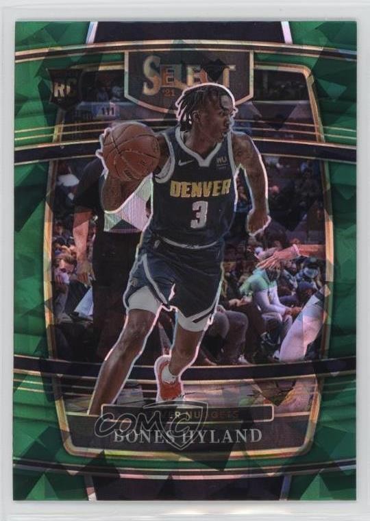 2021-22 Panini Select Concourse Green Ice Prizm Bones Hyland #79 12ri