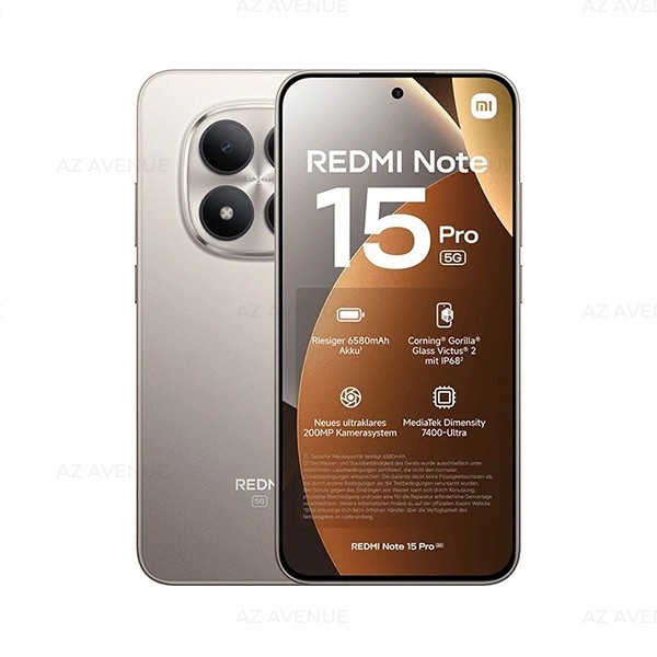 Xiaomi Redmi Note 15 Pro 8GB+256GB TITANIUM Dual SIM Unlocked