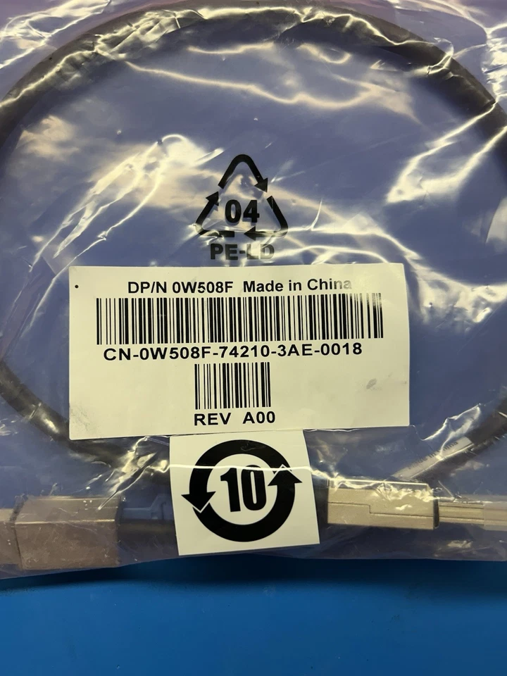 QTY 2-Genuine Dell W508F Mini-SFF-8088 to SFF-8088 SAS Cable, Length 2 Foot, New - Image 2 of 2