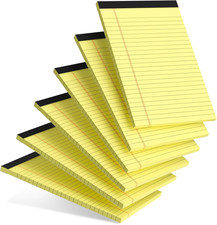 6Pcs Small Note Pad 5X8 College Ruled Legal Pads Paper Notepads 6 Pack