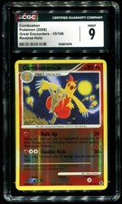 CGC 9 Combusken Reverse Holo Great Encounters 2008 Pokemon Card #35