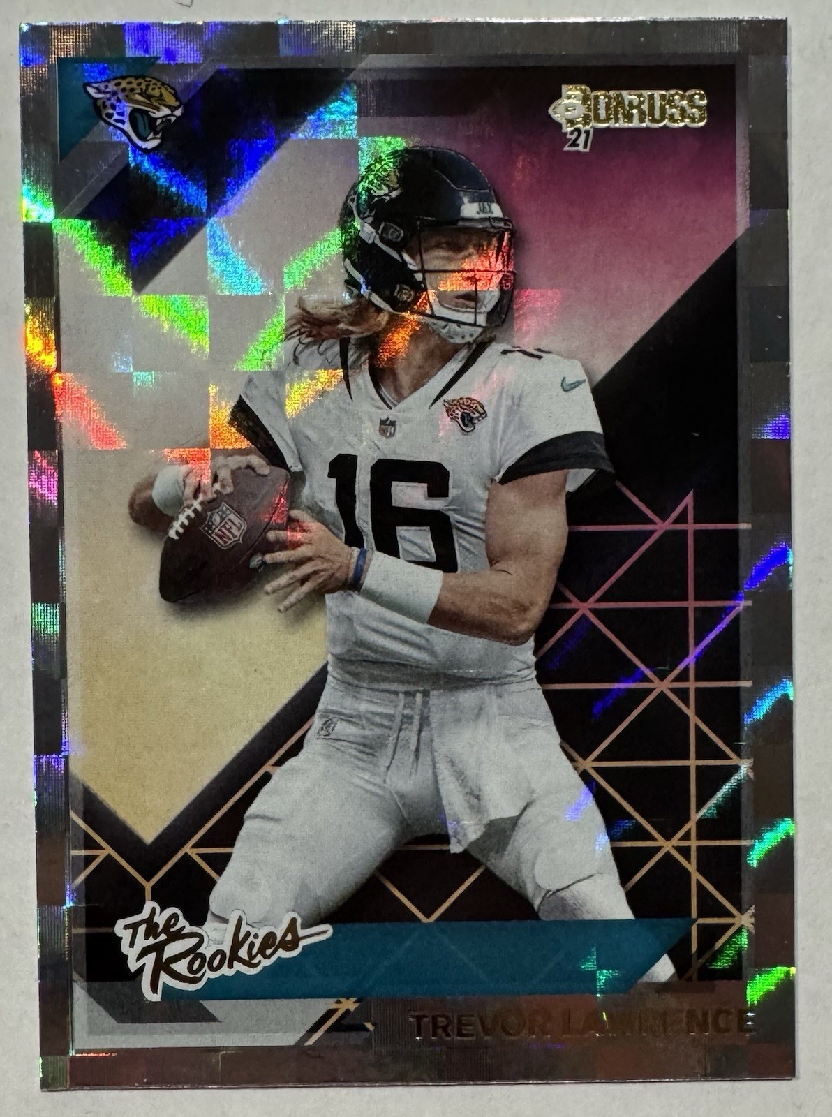 Trevor Lawrence 2021 Donruss The Rookies Rookie Card RC #TR-TRL Jaguars Holo