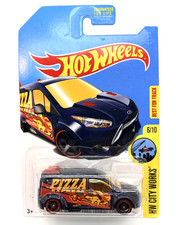 Hot Wheels 1:64 Ford Transit Connect Pizza Express City Works Treasure Hunt 2016