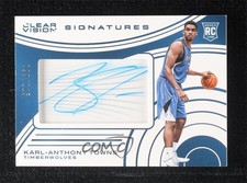 2015 Panini Clear Vision Signatures 99/115 Karl-Anthony Towns #CVS-KT Auto 0i8