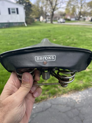brooks leather bike saddle