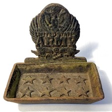 United States Army Cast Iron Trinket Holder #collectibles #Army #iron