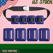 NEW 4 Pcs Scuba Dive Weight Belt Coated Weights Nylon Belt Quick Release Buckle