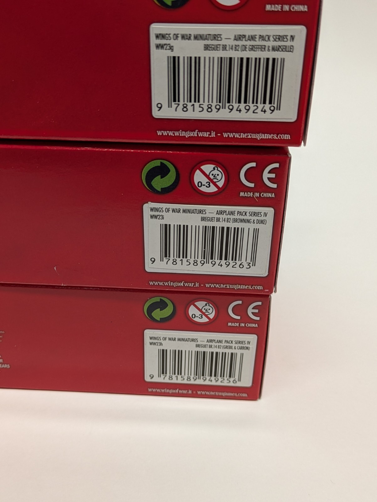 NEW Ares Wings Of War WWI Series 4 Breguet BR.14 NICE Three Plane Lot 13