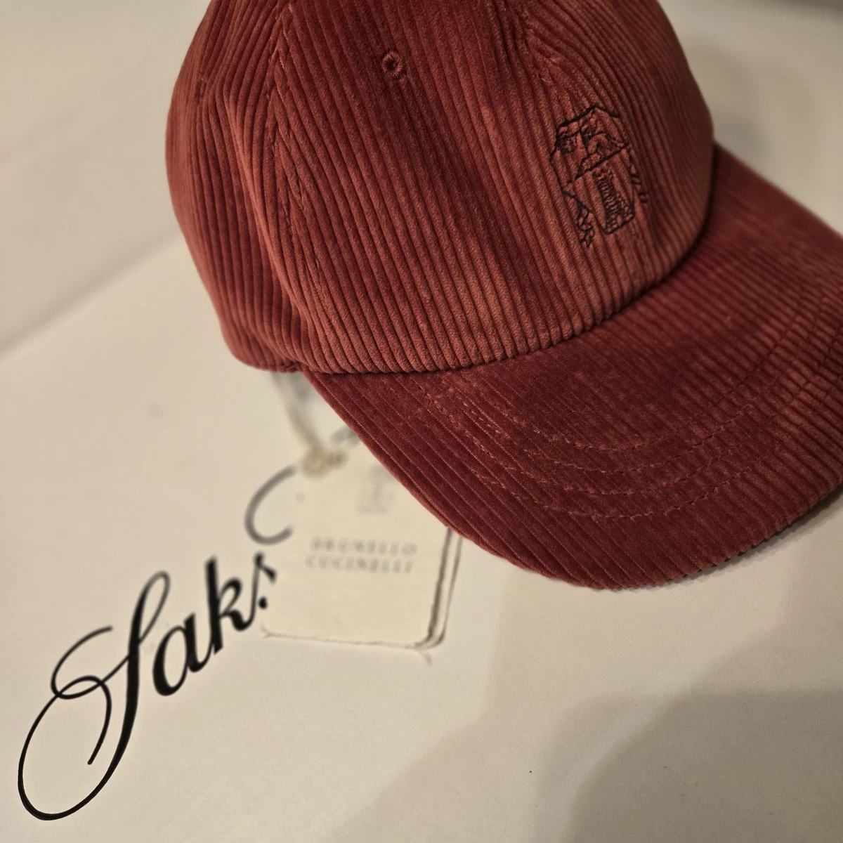 Brunello cucinelli corduroy cap. New with tags. Cap Brunello Cucinelli Beige size S International in Other  main image 3