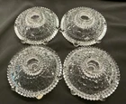 Vintage Anchor Hocking Pressed Glass Candlestick Holders - Set of 4