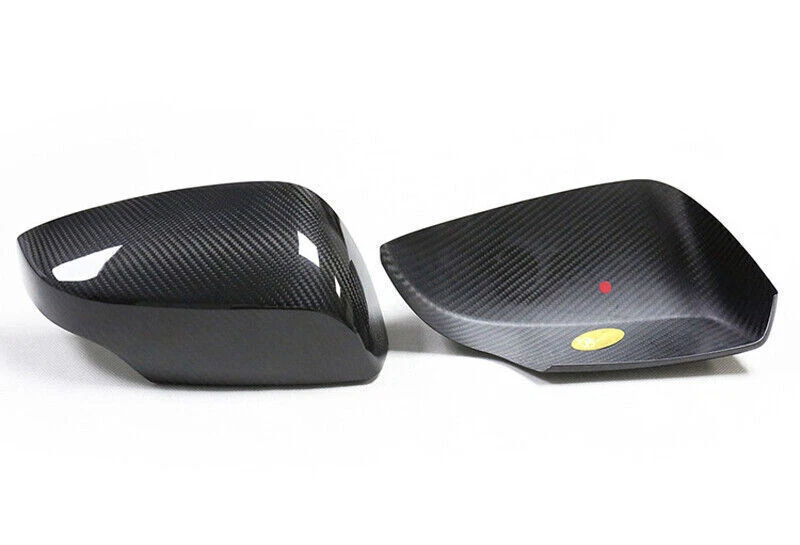Ajuste para SUBARU WRX STI con señal de giro tapa de cubierta de espejo lateral de fibra de carbono real  Foto 3 de 4