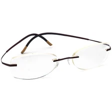 Silhouette Eyeglasses 7581 40 6062 Titan Brown Rimless Frame Austria 53[]19 150