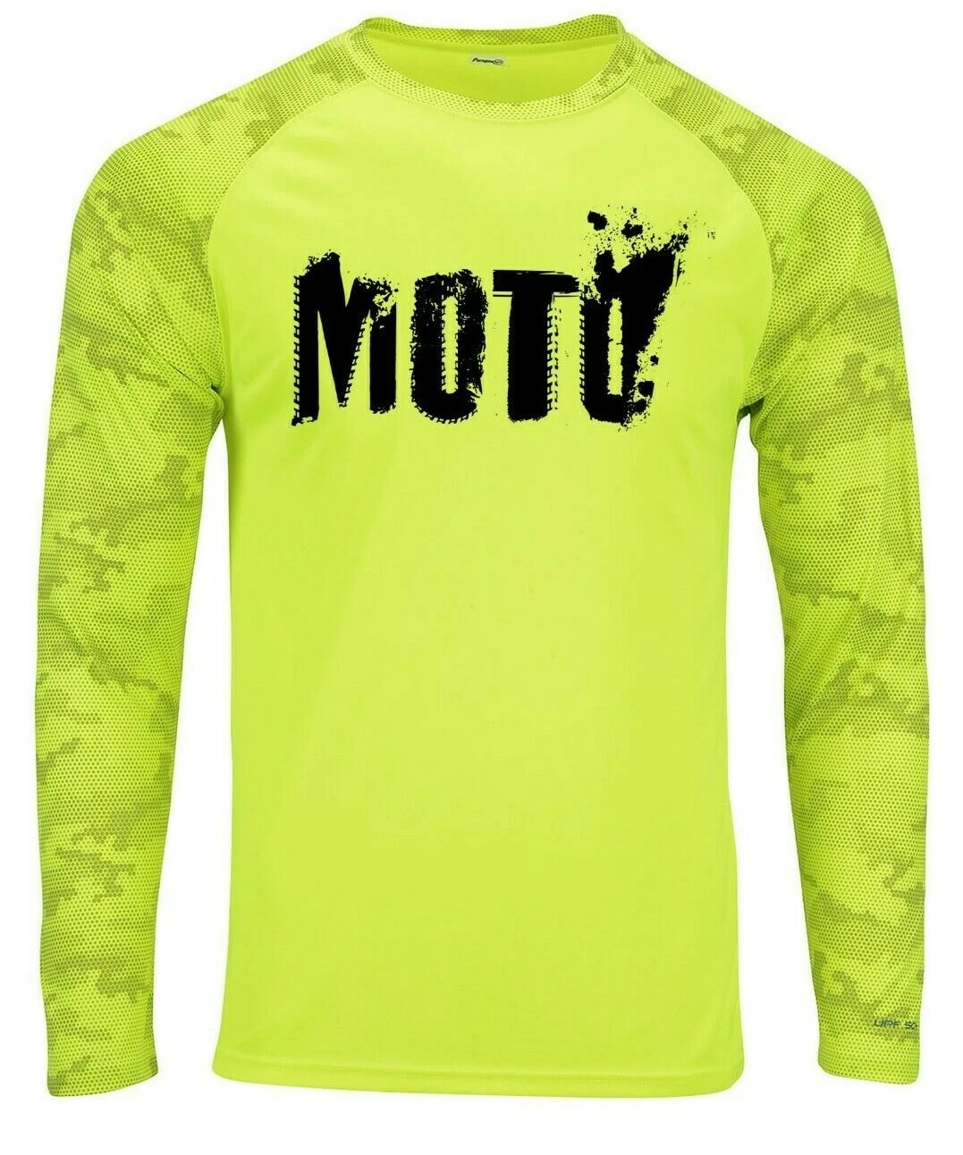 Moto Dirt Bike Off Road Camo Camouflage Long Sleeve UPF 50 T-Shirt UV Protection