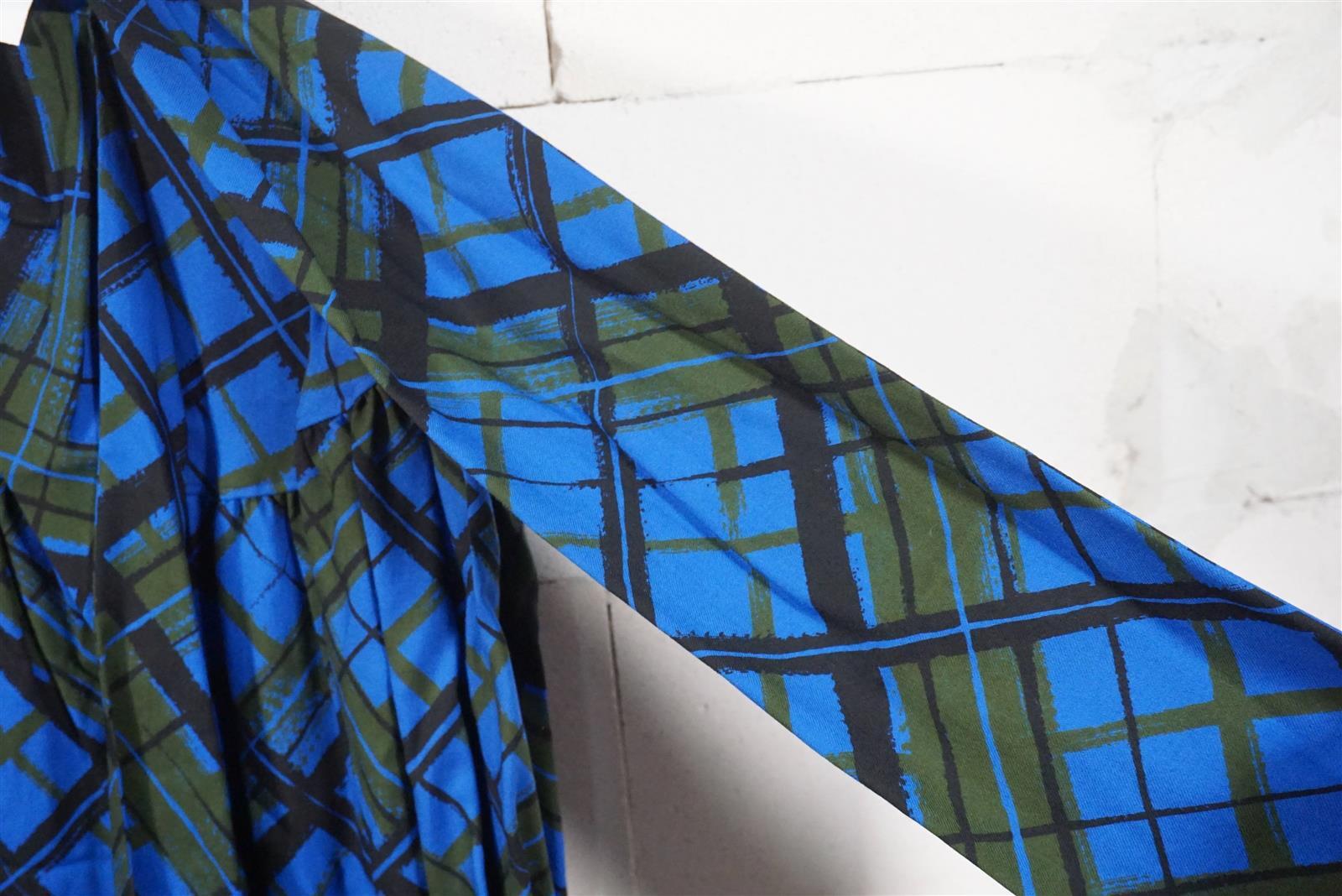 Abito vintage top rarità originale Yves Saint Laurent abito da cocktail blu nero