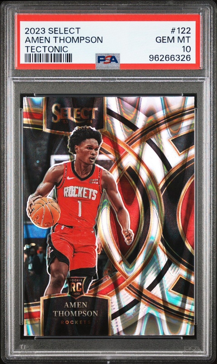 2023-24 Panini Select Amen Thompson RC Premier Rookie Tectonic 