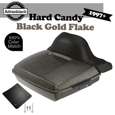 For Harley/Softail Razor Tour Trunk Pack Wrap Around HARD CANDY BLACK GOLD