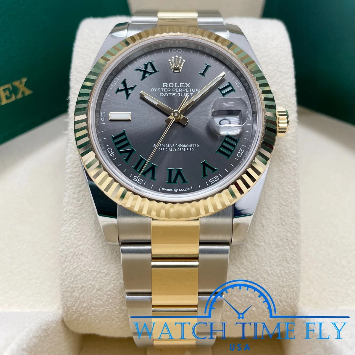 Rolex datejust 41 wimbledon dial cheap