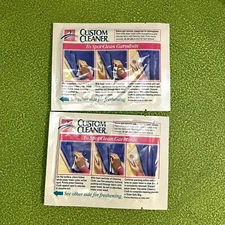 2x Custom Cleaner Home Dry Cleaning Cloths Fabric Care Refills Vintage 1999