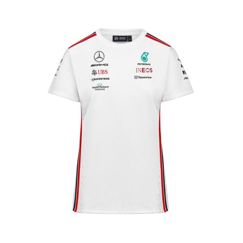 Mercedes AMG F1 Damen T-Shirt Team Weiß XS - Picture 1 of 11
