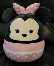 Disney Squishmallow Minnie Mouse Disney Limited Pink White Polka Dot W/ Bow CUTE