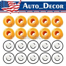 10pcs For Toyota Avalon Camry Highlander RAV4 Tacoma Sienna Engine Oil Filter