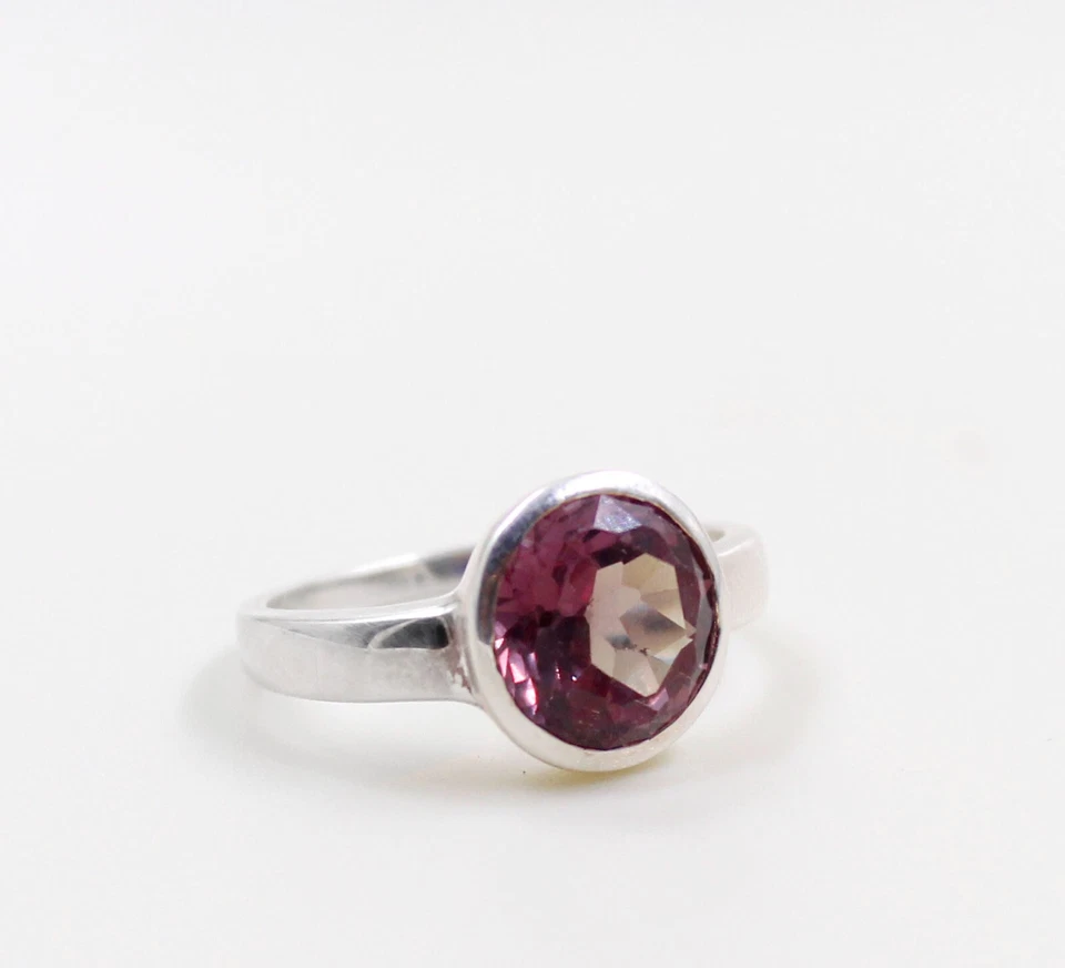 Anello in argento misura 7,5 anello alessandrite che cambia colore gioiello i... - Immagine 4 di 4