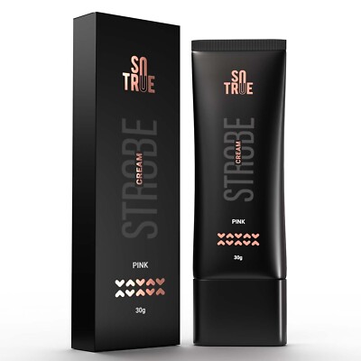 Sotrue Strobe Cream Pink for Face Radiance,Instant Glow Highlighter For Face 30g