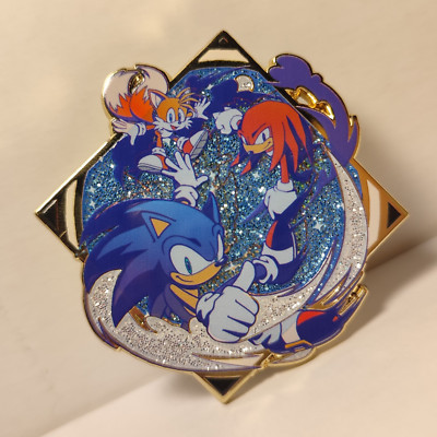 Sonic The Hedgehog Team Enamel Pin Speed Stamp Blind Series Official Sega Badge