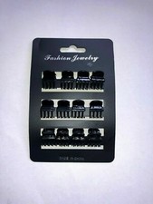12 BLACK 1.5cm MINI HAIR CLAW HAIR CLIPS~HAIR GRIPS~BULLDOG CLIPS  ACCESSORIES 