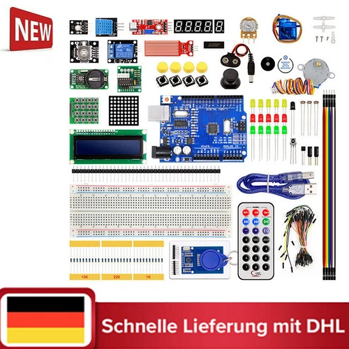 UNO R3 Starter Kit kompatibel mit Arduino IDE Elektronik Projekt Einsteigerset--