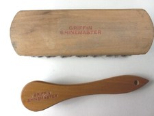Griffin Shinemaster Brushes Lot Of 2 Shoe Polishers Vintage