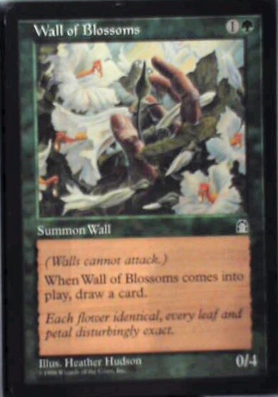 Wall of Blossoms - Stronghold: #125, Magic: The Gathering Lp R234