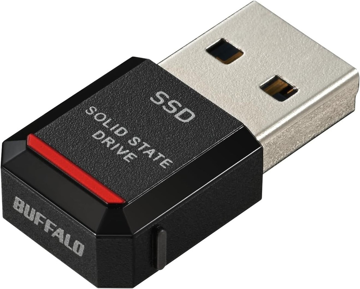 BUFFALO Ultra Compact Portable SSD 1TB- USB3.2 Gen2 SSD-PST1